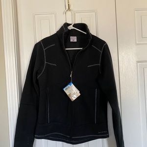 Columbia NWT Black knitted zip up